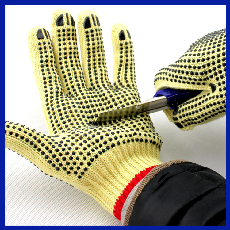 Morewin Kevlar With Pvc Dots Cut Resistant Gloves