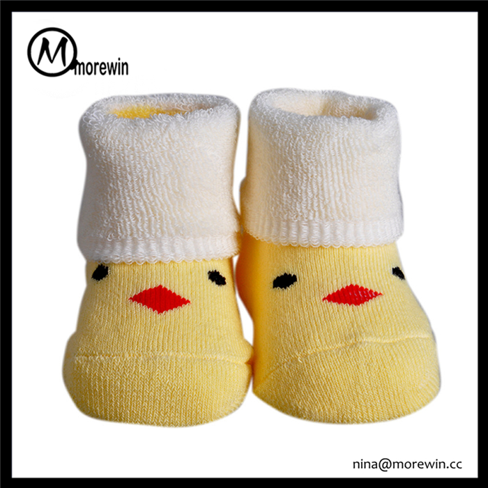 Morewin Cute Animal Flanging Baby Socks With Terry Inside