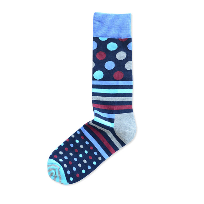 Morewin Brand Polka Dots Man Dress Socks