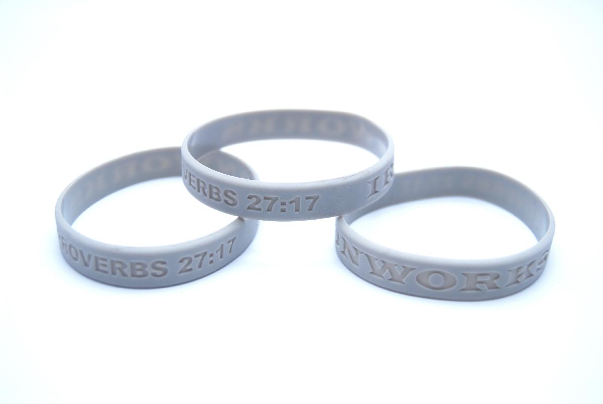 Debossed Silicone Wristbands