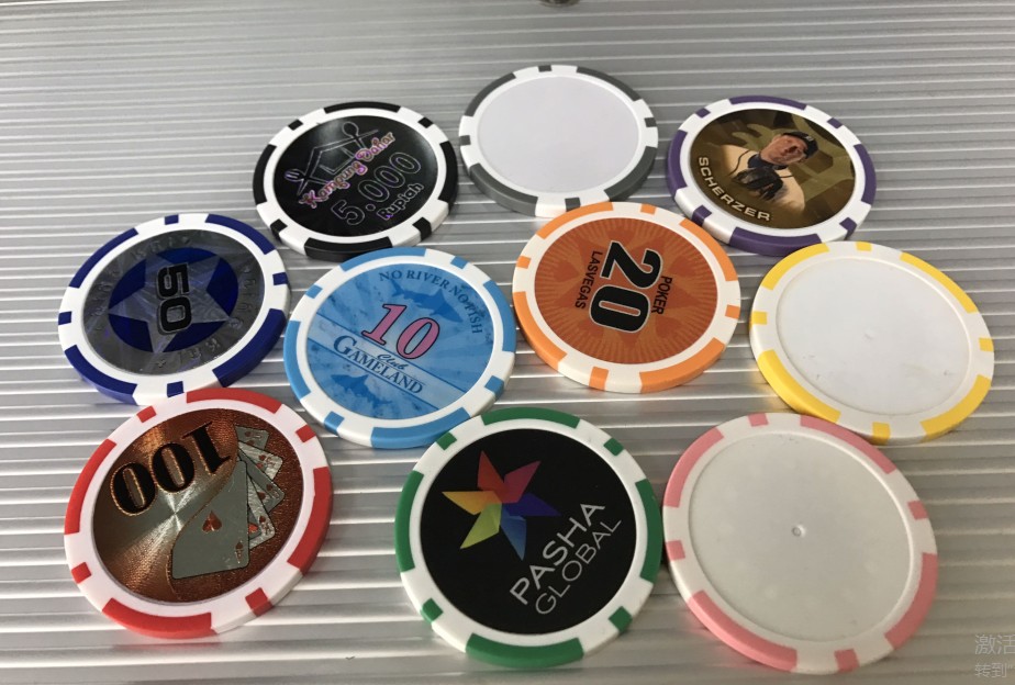 Custom 2 Tone ABS Plastic Poker Chips 