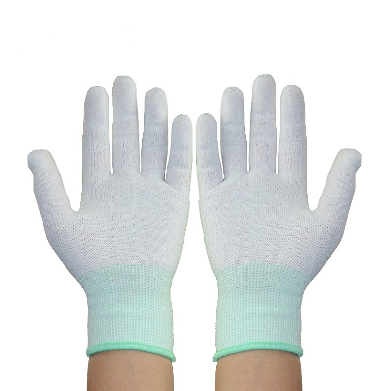 Morewin Nylon With PU Palm Coated Work Gloves