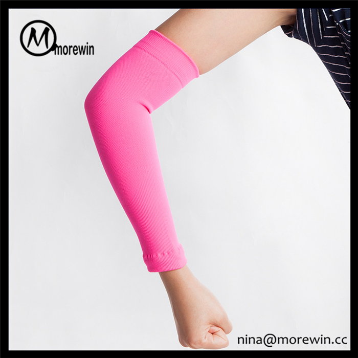 Morewin Nylon Pink Compression Arm Sleeve