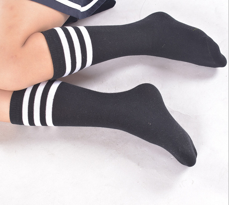 Yhao Brand 3 Stripes Football Sport Tube Socks