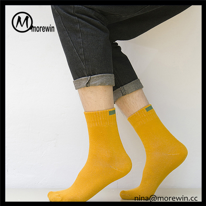 Morewin Brand Soild Color Dress Socks For Women And Man