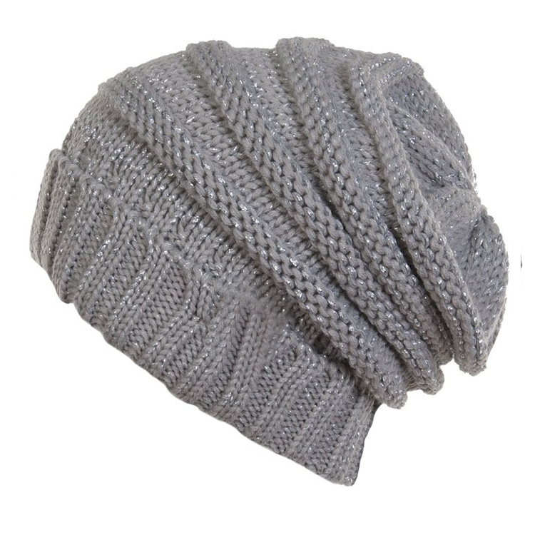 Yhao Trendy Warm Chunky Soft Stretch Cable Knit Slouchy Beanie Skully HA