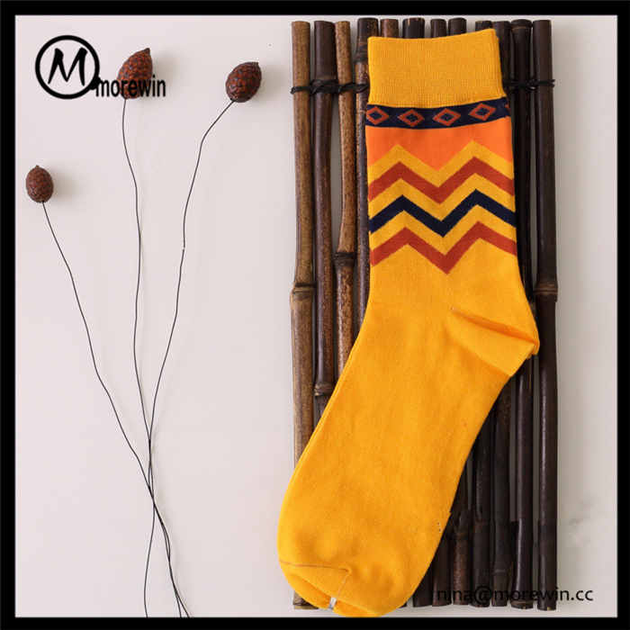 Morewin New Design Combed Cotton Happy Socks