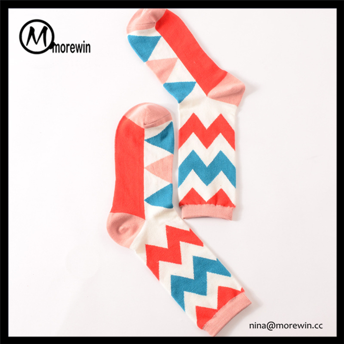 Morewin Customized Men Women Cute Korea Fashion Colorful Socks With Cust