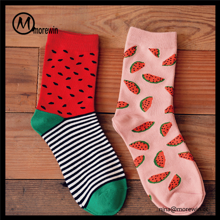 Morewin Fruit Strawberries Girl's Tube Sock Factory