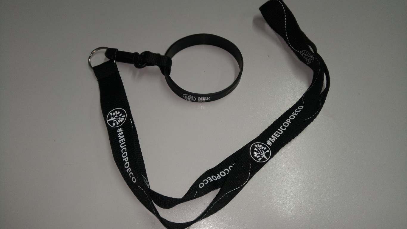 Polyester Lanyard With Clamp Attachment