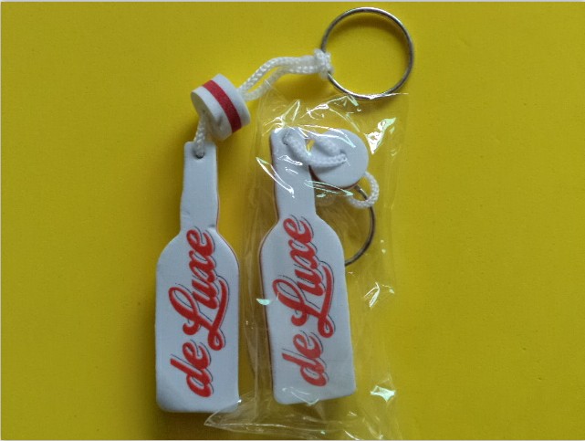 3 Layers bottle shape EVA key ring