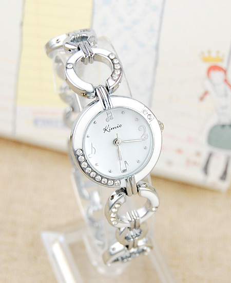 Metal Rhinestone Watch For Lady