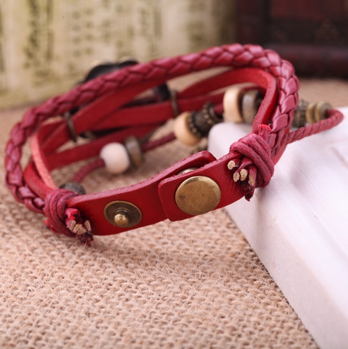 Leather Charm Bracelet Watch For Lady