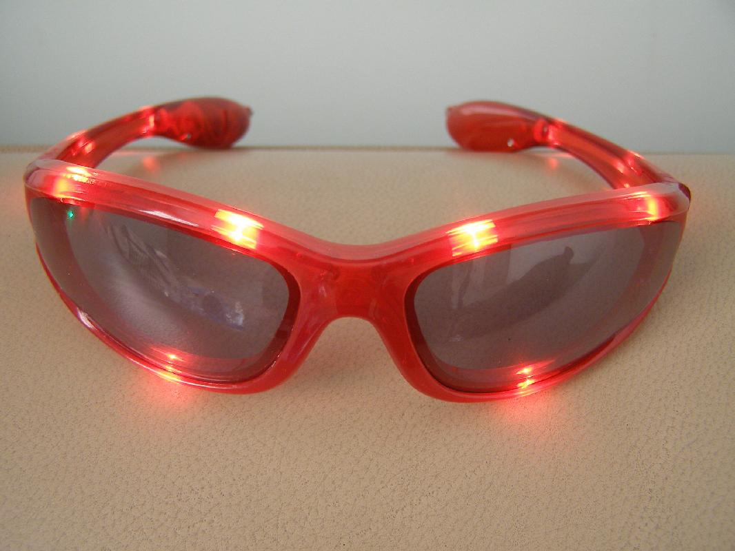 Light Up Shutters Sunglasses, Flashing LED Sunglasses