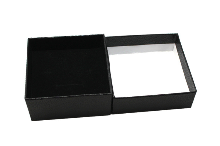 Custom Jewelry Packaging Box With Black Velvet Pad Insert - Corporate Gifts