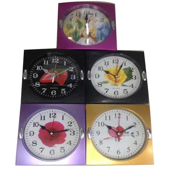 Rose Octagon Wall Clock 