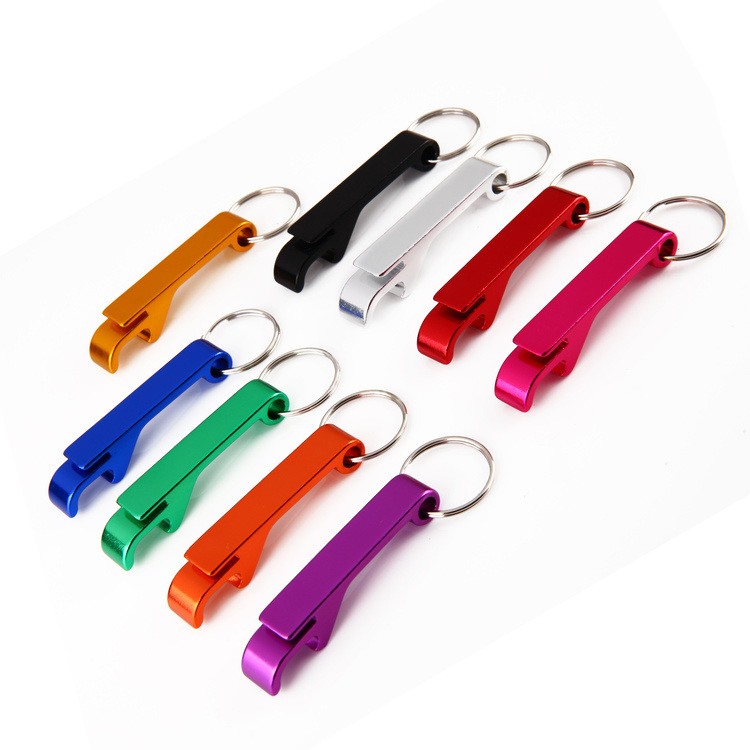 Aluminum Bottle Opener With Keychain