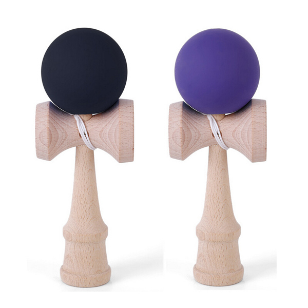 Solid Color Beech Wood Kendama With Carved Logo