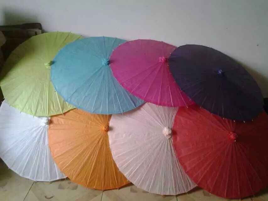 Blank Paper Umbrellas