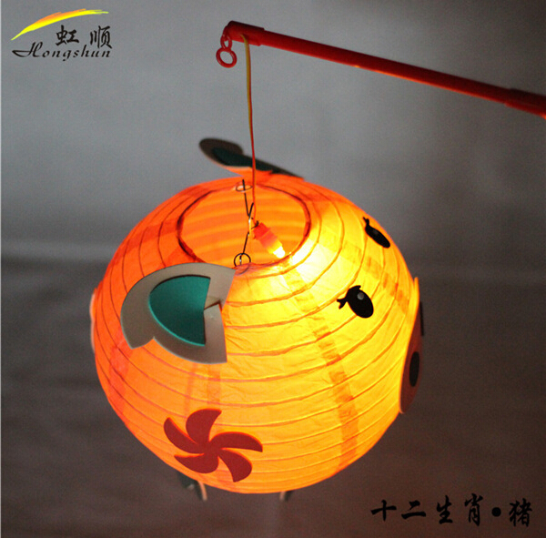 Solid Color Paper Lantern Halloween Lanterns