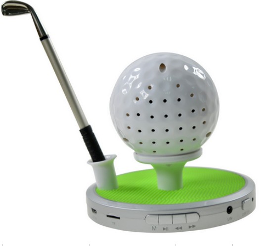 Mini Bluetooth Speaker With Clock And Golf Pen