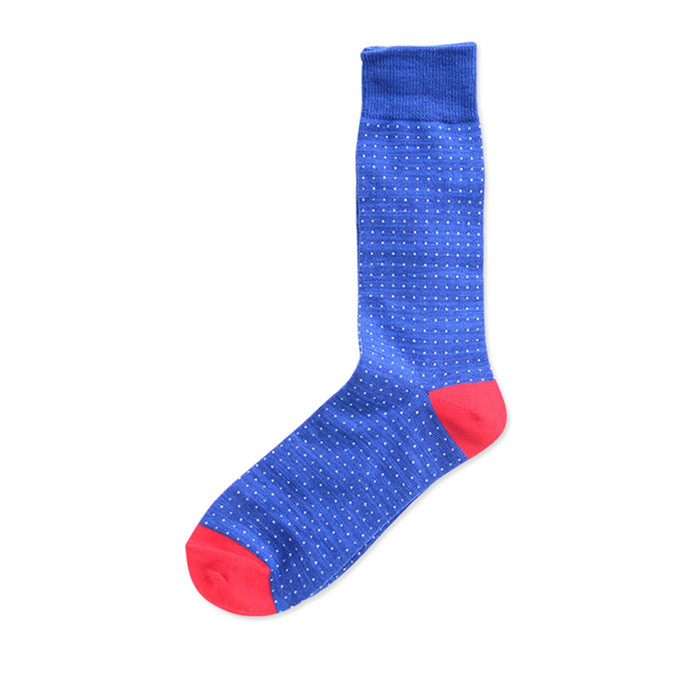 Morewin Brand Polka Dots Man Dress Socks