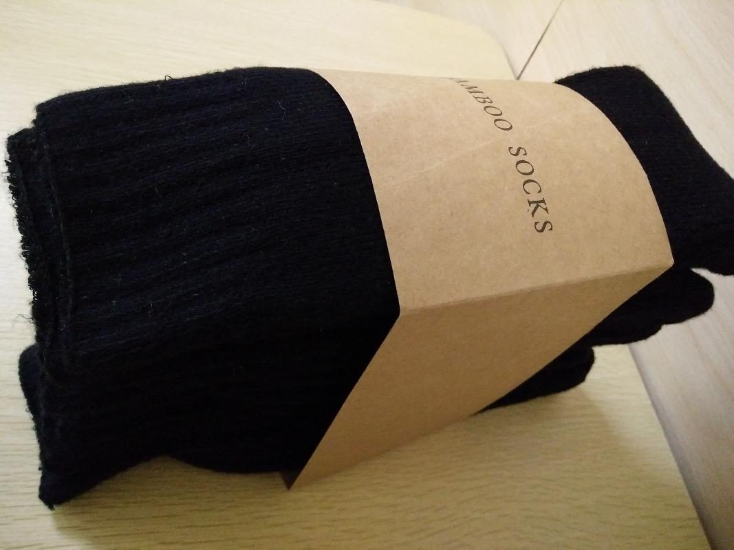 Thick Bamboo Socks Black