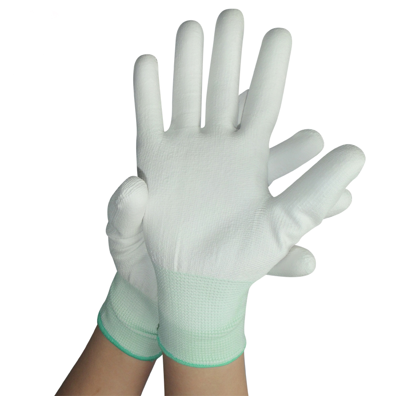 Morewin Nylon With PU Palm Coated Work Gloves