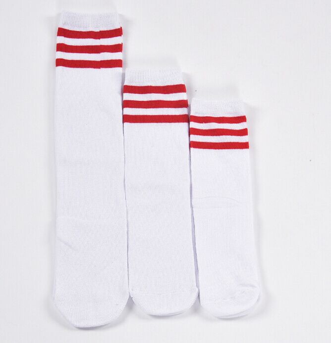 Yhao Brand 3 Stripes Football Sport Tube Socks