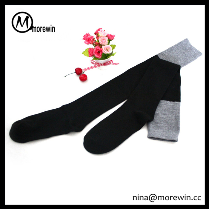 Morewin Brand 2 Colors Girls Cotton Knee High Socks