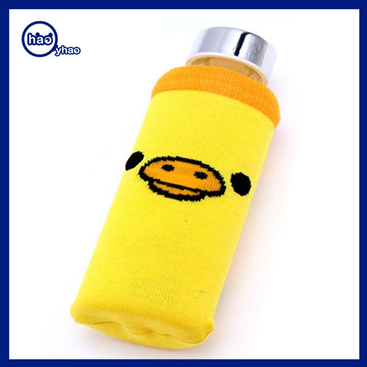 Bottle Cover Jacquard Knit Bottle Cooler Sleeve