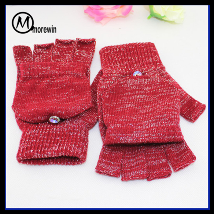 Morewin Brand Fingerless Flip Top Glove