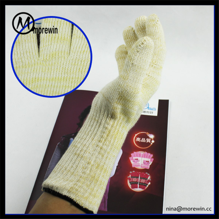 Morewin Brand High Quality Long Cuff Oven Cotton Kitchen Mitten