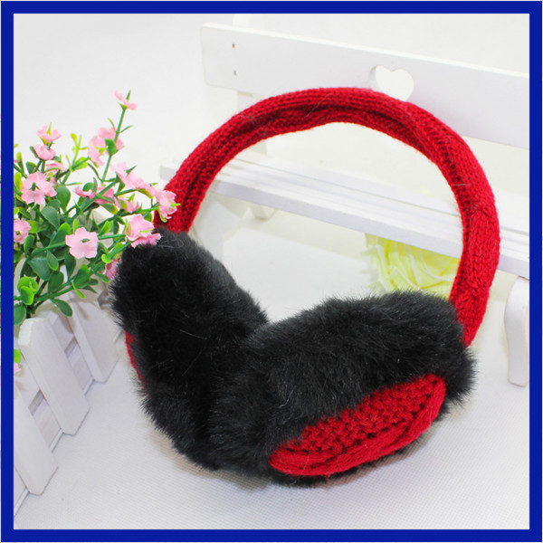 Morewin Winter Earmuffs Warm Knitted Plush Earmuffs