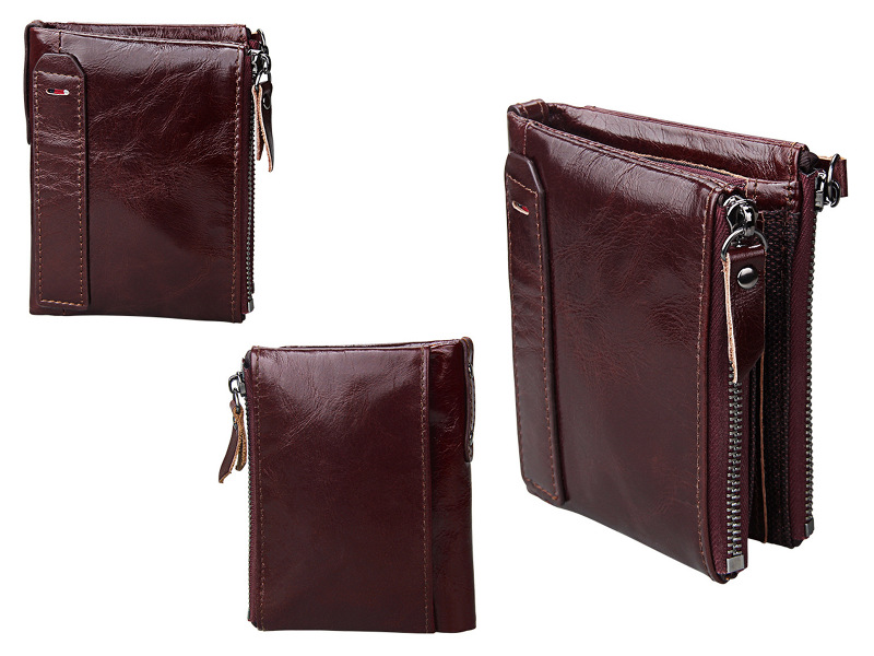 Bifold Genuine Leather Wallet (RFID Blocking)