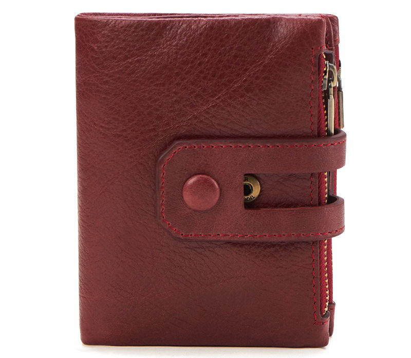 Red RFID Leather Wallet