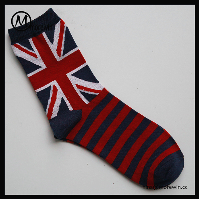 Morewin National Flag Cotton Dress Socks