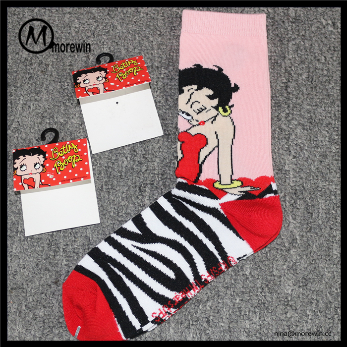 Morewin Cartoon Tube Socks For Girls