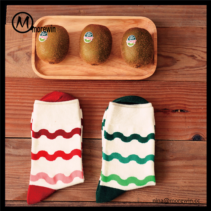 Morewin Colorful Striped Tube Dress Socks For Women And Man