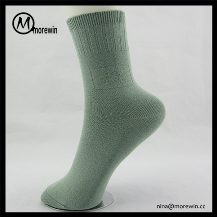 Morewin Custom Soild Color Combed Cotton Tube Socks For Women