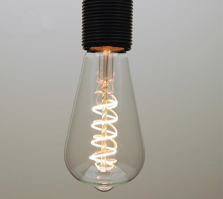 ST64 Retro Soft LED Filament Bulb 4W warm white