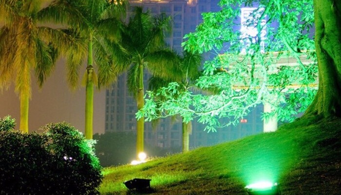 Led modular flood light 1000W in Green color innovative design