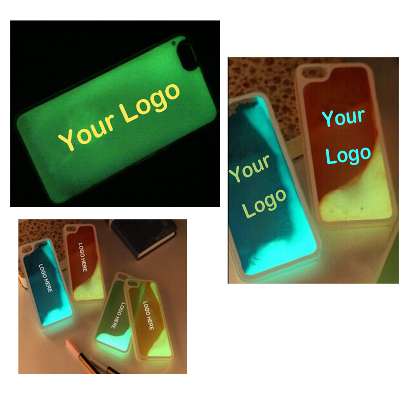 Glow Logo Luminous Sand Phone Case 5 5/8" X 2 5/8" X 3/8"