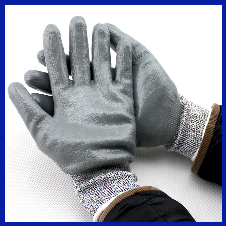 Morewin Level 5 Dyneema With PU Palm Coated Cut Resistant Gloves