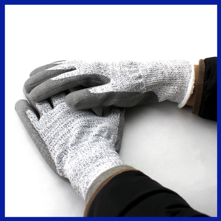 Morewin Level 5 Dyneema With PU Palm Coated Cut Resistant Gloves