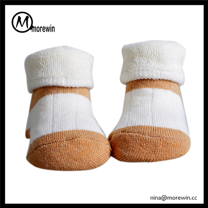 Morewin Cute Animal Flanging Baby Socks With Terry Inside