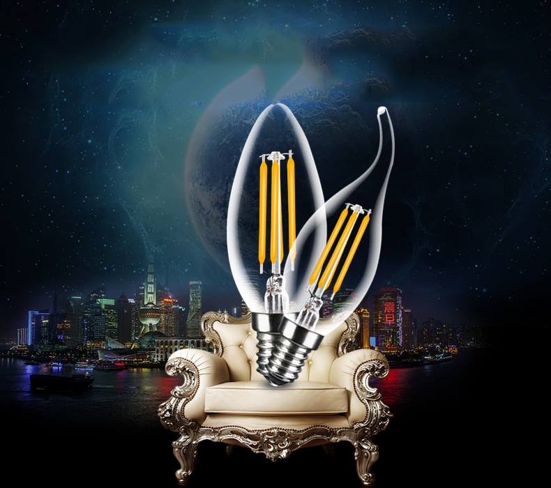 LED Filament Candle C35-2W 