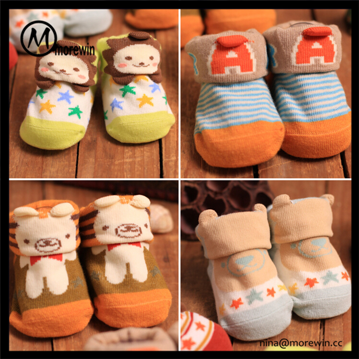 Morewin Lovely 3D Cartoon Baby Socks For 0-1 Years