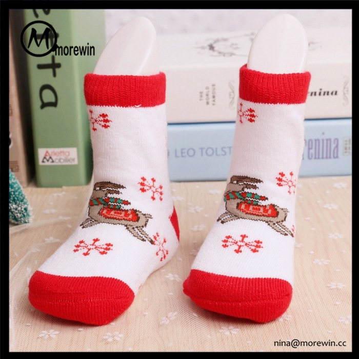 Morewin Brand Cotton Jacquard Tube Socks 