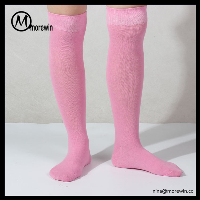 Morewin Brand Soild Color Knee High Socks For Man